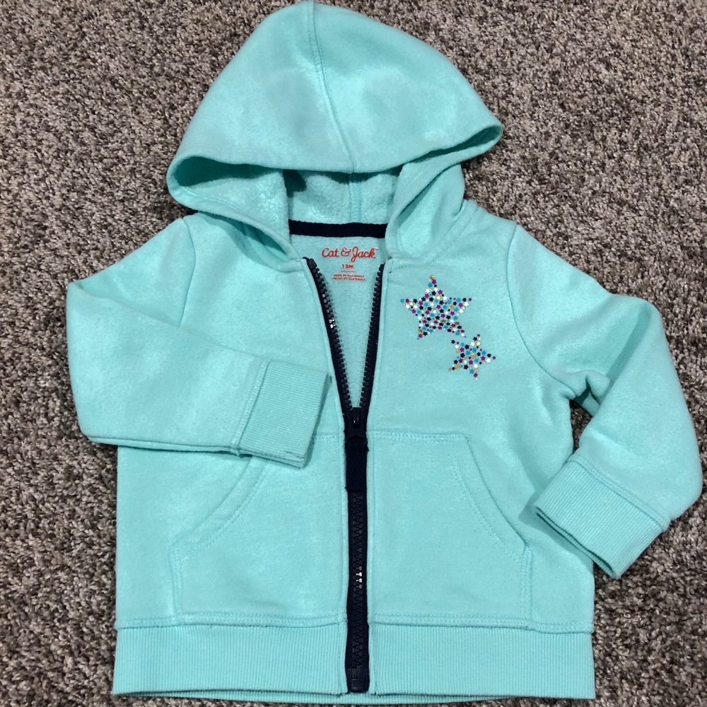 5/$15 Cat & Jack hoodie 12 mo
